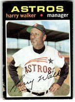 1971 Topps Base Set #312 Harry Walker