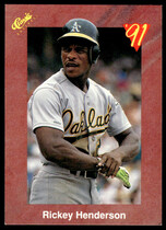 1991 Classic II (61-100) #T75 Rickey Henderson