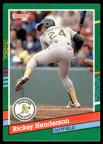 1991 Donruss Base Set #648 Rickey Henderson