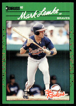 1990 Donruss Rookies #43 Mark Lemke