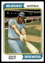 1974 Topps Base Set #12 Dave May