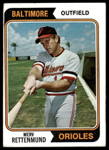1974 Topps Base Set #585 Merv Rettenmund
