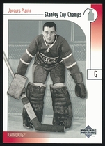 2001 Upper Deck Stanley Cup Champs #16 Jacques Plante