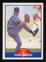1989 Score Base Set #595 Paul Gibson