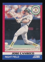 1991 Score 100 Superstars #1 Jose Canseco