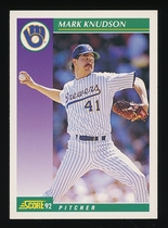 1992 Score Base Set #373 Mark Knudson
