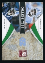 2009 Donruss Elite College Ties Combos Green #8 Brandon Tate|Hakeem Nicks