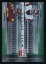 2008 Donruss Elite College Ties Combos Green #16 Rivers|Thomas