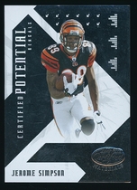 2008 Leaf Certified Materials Certified Potential #CP-24 Jerome Simpson