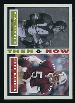 2001 Topps Heritage Then and Now #TN-TG Jeff Garcia|Y.A. Tittle