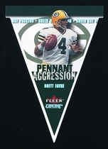 2001 Fleer Genuine Pennant Aggression #2PA Brett Favre