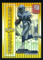 1999 Donruss Elite Primary Colors Yellow #26 Joey Galloway