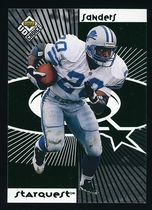 1998 Upper Deck Choice Starquest/Rookquest Green 2 Stars #SR03 Tavian Banks|Barry Sanders