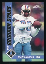 1992 Score Gridiron Stars #27 Curtis Duncan