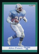 1991 Fleer Base Set #72 Allen Pinkett