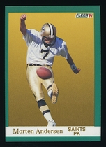 1991 Fleer Base Set #291 Morten Anderson
