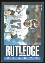 1985 Topps Base Set #122 Jeff Rutledge