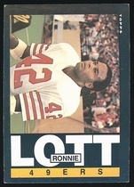 1985 Topps Base Set #156 Ronnie Lott