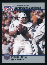 1990 Pro Set Super Bowl 160 #134 Johnny Unitas