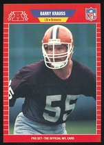 1989 Pro Set Base Set #450 Barry Krauss