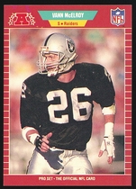 1989 Pro Set Base Set #187 Vann McElroy