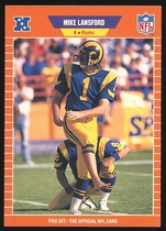 1989 Pro Set Base Set #204 Mike Lansford