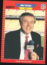 1989 Pro Set Announcers #7 Mike Patrick