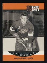 1990 Pro Set Base Set #652 Alex Delvecchio