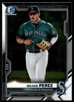 2021 Bowman Chrome Draft #BDC-117 Milkar Perez