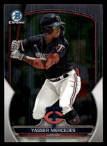 2023 Bowman Chrome Draft #BDC-139 Yasser Mercedes