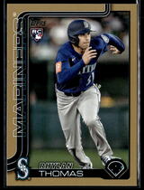 2025 Topps Update Gold Border #US196 Rhylan Thomas