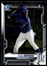 2021 Bowman Chrome Draft #BDC-63 Ryan Spikes
