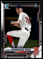 2021 Bowman Chrome Draft #BDC-37 Elmer Rodriguez-Cruz