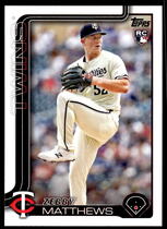 2025 Topps Base Set #283 Zebby Matthews