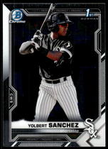 2021 Bowman Chrome Prospects #BCP-40 Yolbert Sanchez