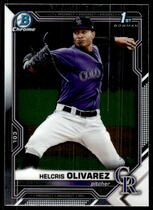 2021 Bowman Chrome Prospects #BCP-154 Helcris Olivarez
