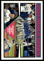 2025 Topps Heritage #462 World Series Champions Los Angeles Dodgers