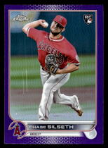 2022 Topps Chrome Update Purple Refractor #USC127 Chase Silseth