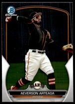 2023 Bowman Chrome Prospects #BCP-60 Aeverson Arteaga