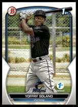 2023 Bowman 1st Edition #BPPF-72 Yoffry Solano