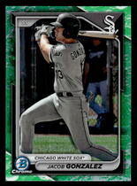 2024 Bowman Chrome Prospects Lunar Glow Refractor #BCP-41 Jacob Gonzalez