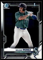 2021 Bowman Chrome Prospects #BCP-215 Milkar Perez