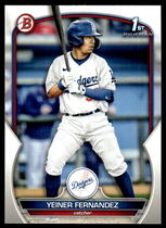 2023 Bowman Prospects #BP-138 Yeiner Fernandez