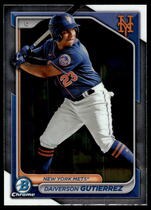 2024 Bowman Chrome Prospects #BCP-59 Daiverson Gutierrez