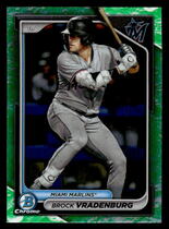 2024 Bowman Chrome Prospects Lunar Glow Refractor #BCP-62 Brock Vradenburg