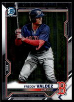 2021 Bowman Chrome Draft #BDC-96 Freddy Valdez