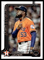 2025 Topps Base Set Series 2 #509 Cristian Javier