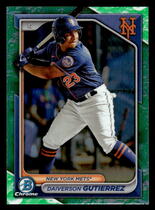2024 Bowman Chrome Prospects Lunar Glow Refractor #BCP-59 Daiverson Gutierrez