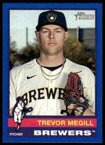 2025 Topps Heritage Dark Blue Border #210 Trevor Megill