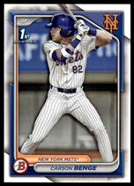 2024 Bowman Draft #BD-28 Carson Benge